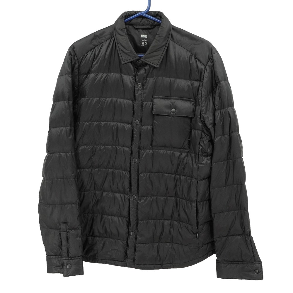 Uniqlo Puffer Jacket SZ L Down Lightweight Outdoor Hiking Minimalist Classic